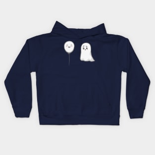 Kawaii Ghost with Ballon Kids Hoodie